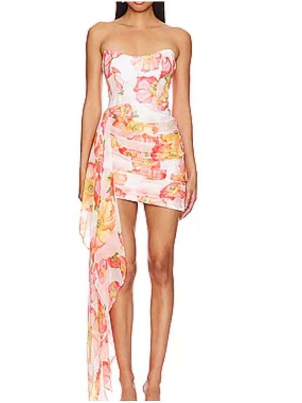 Katie May Chasing Dawn Dress in Apricot Poppy
